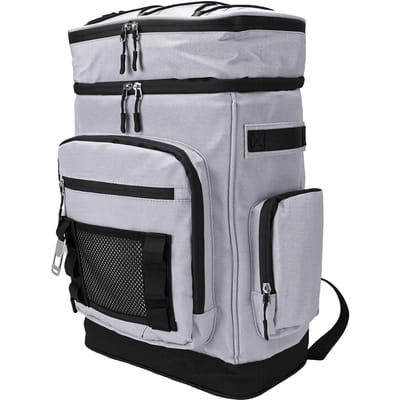 Sac à dos isotherme Oxford Imperméable Anti-fuite Portable Thermique Sac isotherme de voyage pour Plage Camping Déjeuner gray