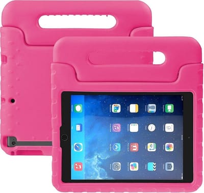 Hoesje - Geschikt voor Apple iPad 2/3/4 (2011/2012) - 9.7 inch - 2e/3e/4e Generatie - Kinderhoes Shockproof Bumper - Kidsproof Case - Tablethoes - Kinder Hoes Cover - Roze