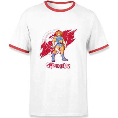 Thundercats Lion-O Red Ringer T-Shirt - White/Red - S - White/Red