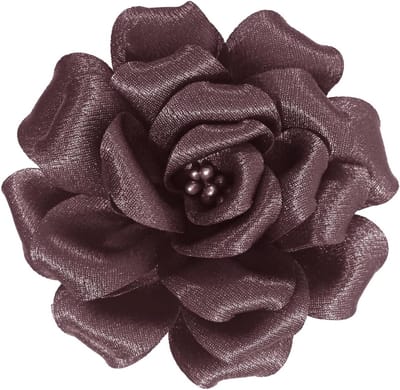 Rose Haar Clip Party Bruiloft Broche Corsage Haar Hoofd Clip Hoofdtooi Bloem Haar Clip Haarspeld Rose Haar Barrette Accessoires Voor Vrouwen Meisjes-Cameo Bruin