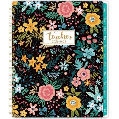 Dailygoods- Lerarenplanner A4 2025-26 - Weekoverzicht - Maandelijkse Pagina's - Achtervak - 21 × 28 cm - Inspirerende Citaten - Onderwijsplanner