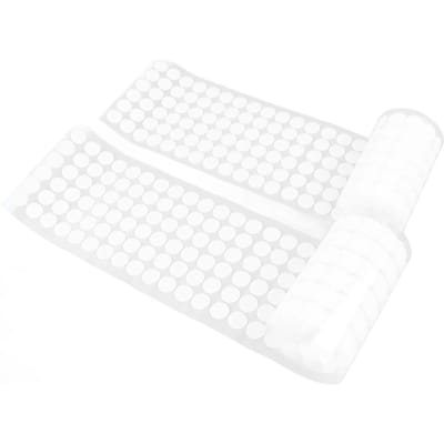 2 Rollen 504 Paar 1,5 cm Klittenbandstippen Wit Zelfklevende Stippen Tapes Plakband white