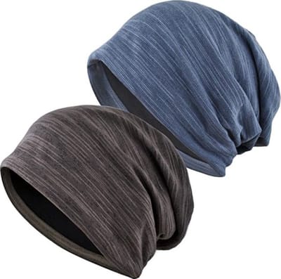Beanie Set Classic Unisex - Blauw en Bruin - Motor rijden - Sporten