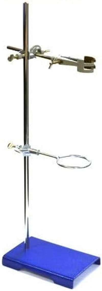 Laboratoriumstandaardset - Lab standaard Statief set - Experimenten Uitvoeren - Chemisch Bestendig Metaal - 20.3 x 12.7 cm - Zilver