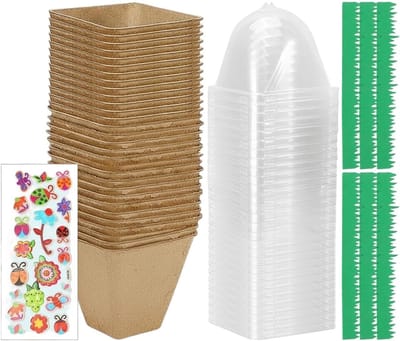 Tekenpakket Tuinieren - Kweekset Binnenkas - Kindertuin STEM - 30 Papieren Potten - 337 x 224 x 124 cm