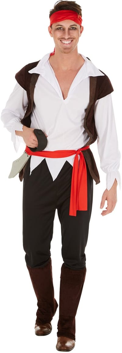 dressforfun - Herenkostuum piraat kapitein Ringbaard S - verkleedkleding kostuum halloween verkleden feestkleding carnavalskleding carnaval feestkledij partykleding - 300772