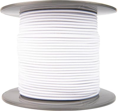Afdekzeilwinkel - Elastisch koord 4mm wit op rol - 100 meter