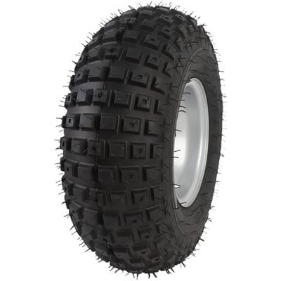 Pneu de Véhicule Tout Terrain 16x87 7 Pouces Caoutchouc Antidérapant et Alliage d'Aluminium Pneu de Sentier ATV avec Jante