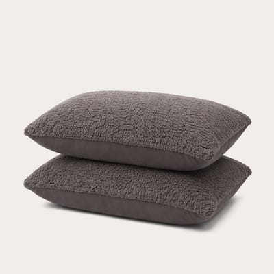 HappyBed Kussenslopen Anthracite 60x70 cm - Kussensloop set 2 stuks - 100% Microvezel - Ultieme slaapcomfort