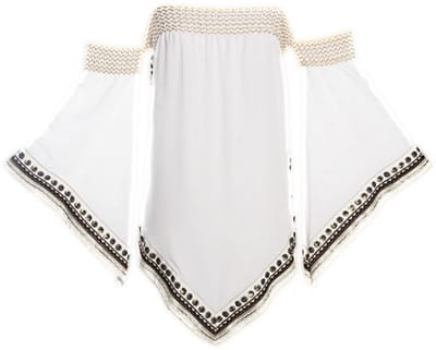 DESPI/Witte strandjurk met borduursel in oosterse stijl – Calicute Tunic Wit