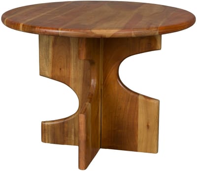Dutchbone Morgan Bijzettafel Rond Hout - Bruin