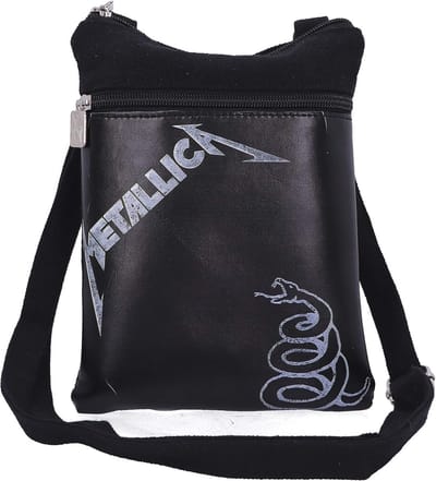 Schoudertas met Metallica The Black Album Motief - 23cm