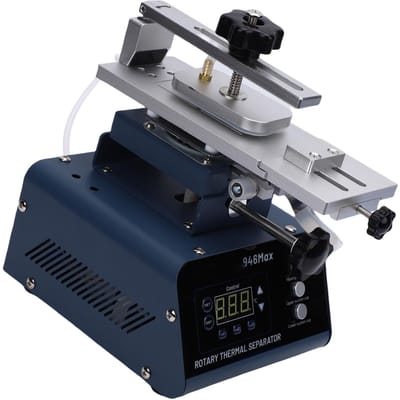 Séparateur d'écran de téléphone portable Rotatif Inclinable Double Pompe à Vide Machine de Démontage d'Écran LCD pour Réparation gray