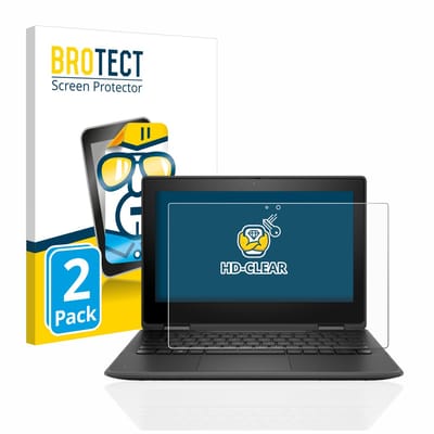 BROTECT - Screenprotector voor HP Pro X360 Fortis 11 G10 - Folie Beschermfolie transparant 2 Stuks