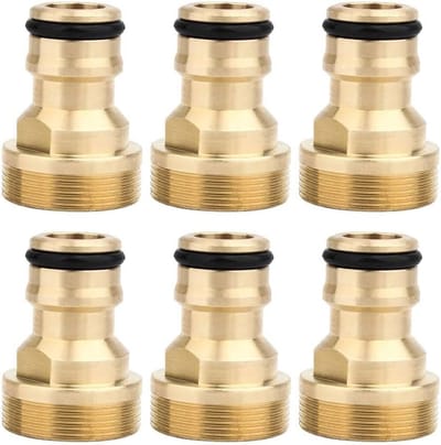 Waterkraan Adapters 1/2 Inch - Messing Aansluitingen voor Tuinslang - Koppeling en Verbinding voor Tuinieren en Buitengebruik
