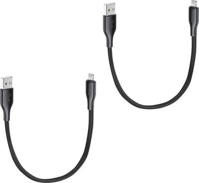 Usb kabel - Geschikt voor iPhone - Lightning kabel - 30cm kort