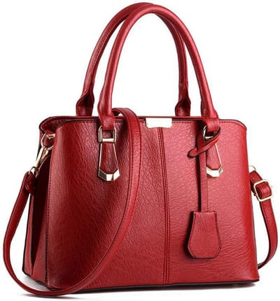 Vintage Schoudertas voor Dames Grote Capaciteit met Afneembare Crossbody Band