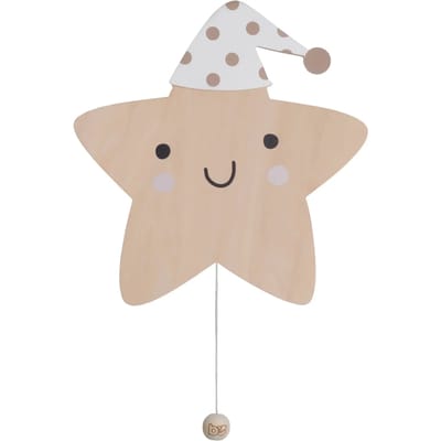 Baby's Only Houten wandlamp Ster Heaven - Muurlamp voor babykamer & kinderkamer - clay/warm linen - FSC-keurmerk - Duurzame ledverlichting - 25.000 branduren - Eenvoudig te bevestigen