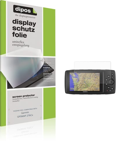 dipos – 2x Matte Beschermfolie geschikt voor Garmin GPSMAP 276Cx | Krasbestendige & antireflecterende Screenprotector Ultra-Thin