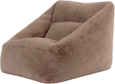 icon - Natalia XL Zitzak Fauteuil - Fluffy Pluche Imitatiebont - Mocha