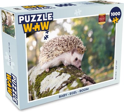Puzzel Baby - Egel - Boom - Legpuzzel - Puzzel 1000 stukjes volwassenen