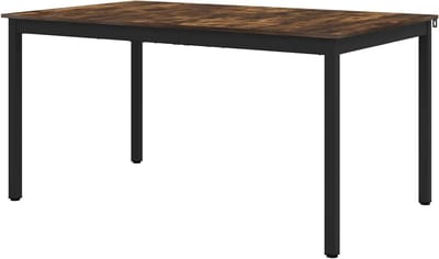 Eettafel Metaal - Tafel Keuken - Gezellig Tafelen - Stabiel Metalen Frame - 150 x 90 x 75 cm