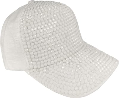 Stijlvolle Bling Baseball Cap voor Mannen met Paardenstaart en Sequins - Perfect voor Disco, Hip Hop en Punk Rock Feesten