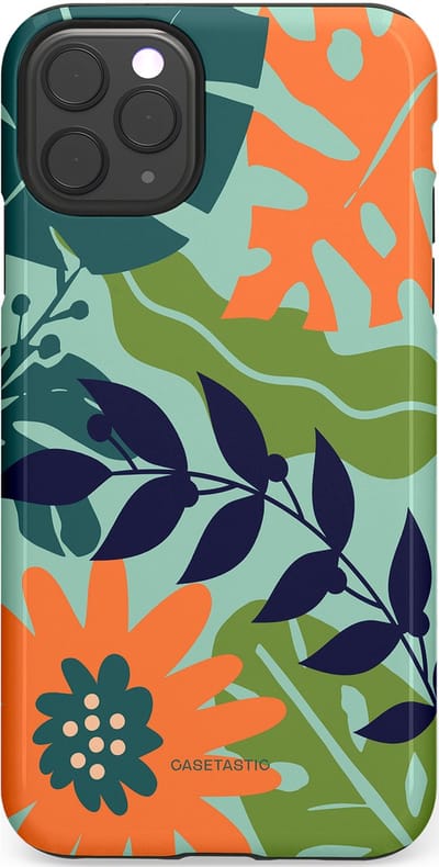 Casetastic Hoesje Geschikt voor Apple iPhone 11 Pro Max - Stijlvolle Beschermende Duo-layer Case - Wildbloei