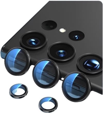 BLUEO Camera Lens Bescherming Geschikt voor Samsung Galaxy S24 - Zwart