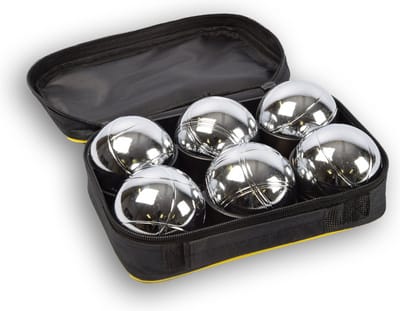 Jeu de boules set - 6 Ballen + Jack + Meetpin - Inclusief draagtas - Perfect voor recreanten en beginners - Topkwaliteit