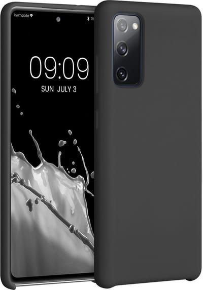 kwmobile telefoonhoesje geschikt voor Samsung Galaxy S20 FE - Hoesje met siliconen coating - Smartphone case in mat zwart