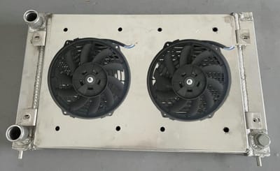 Aluminium Radiator - Motor Koeler - Auto Motor - Inclusief Ventilator - 430mmx308mmx40mm - Aluminium