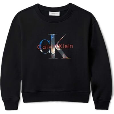Sweatshirt Calvin Klein Filled-In Photo Fleece Mono Cn - Fashion Wear - Kinderen