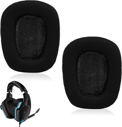 Vervangende Oorkussens - Hoofdtelefoon Kussens - Langdurig Luisteren - Traagschuim Comfort - 10g - Zwart