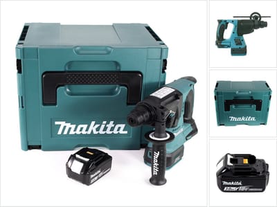 Makita DHR 242 F1J accuklopboormachine 18V 2.0J SDS-plus Brushless + 1x oplaadbare accu 3.0Ah + Makpac - zonder lader