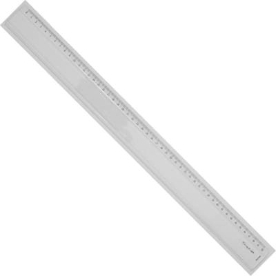 Gegradueerde Liniaal 50 cm - Schuine Rand en Vlekbestendig - Transparant Acryl - Voor Studenten, Kunstenaars en Professionals