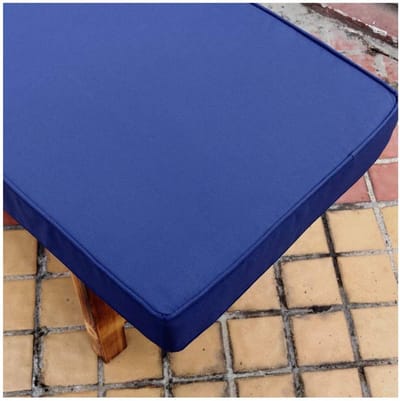 wangk Lange Bench Kussen 2 3 4-zits Bench Pad Kussen Non-slip Verwijderbare Wasbare Tuin Patio Bench Swing Mat voor Indoor Outdoor Meubels Outdoor Kussen -Marineblauw 200×30×5cm (79×12×2in)