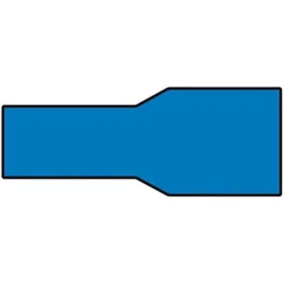Carpoint Vlakstekerhuls Blauw 6,3x0,8mm 10 Stuks