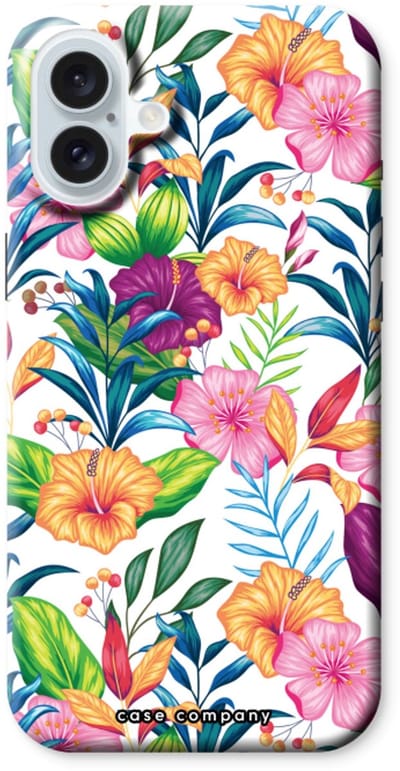 Case Company® - Hoesje geschikt voor iPhone 16 Plus hoesje - Tropisch 2 - Tough Case - Maximale Bescherming alle Kanten en Schermrand