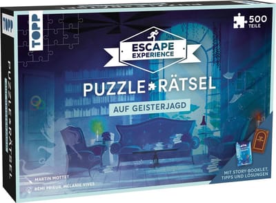 Escape Experience - Puzzle-Rätsel - Auf Geisterjagd: 500 Teile voller Abenteuer und kniffliger Rätsel. Der Escape-Room zum Puzzlen!