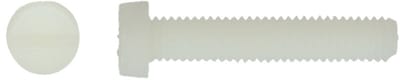 Schroef nylon – M4 x 10 – cilinderkop – DIN 84 – 6 stuks – kunststof schroe