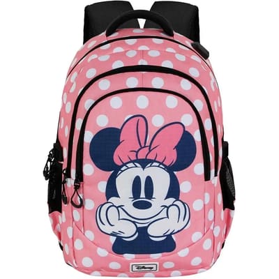 Karactermania - Disney - Minnie Mouse Closer - Running PLUS Rugzak - Handbagage Backpack met trolley bevestiging - Rugtas - Roze