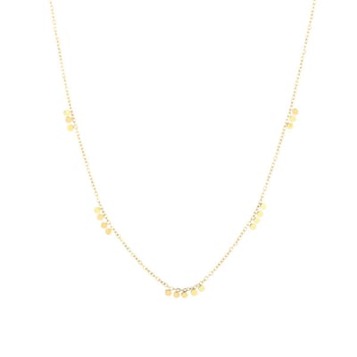Bijoutheek Collier Mini Discs Goud