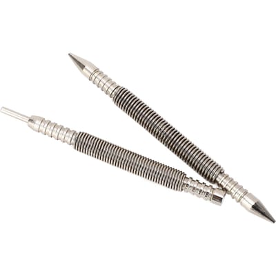 Ensemble de chasse-clous à double tête et de chasse-goupilles de charnière Chasse-clous à ressort en acier à roulement pour bois métal plastique