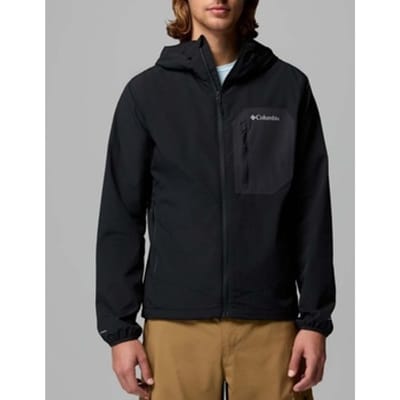 Columbia Tall Heights™ III Hooded Softshell Heren Outdoorjas - Black