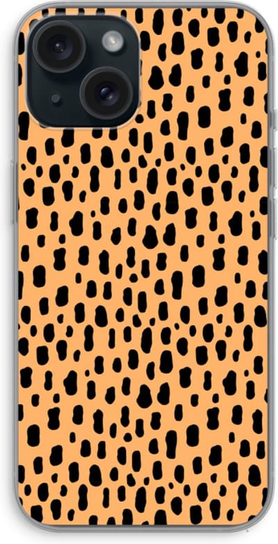 Case Company® - Hoesje geschikt voor iPhone 15 hoesje - Panter - Soft Cover Telefoonhoesje - Bescherming aan alle Kanten en Schermrand