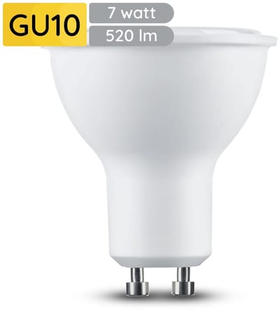 Technik GU10 LED Lamp 7W - 520lm - 2700K - Warm Wit - LED Spot - Vervangt 45W Halogeen Gloeilamp