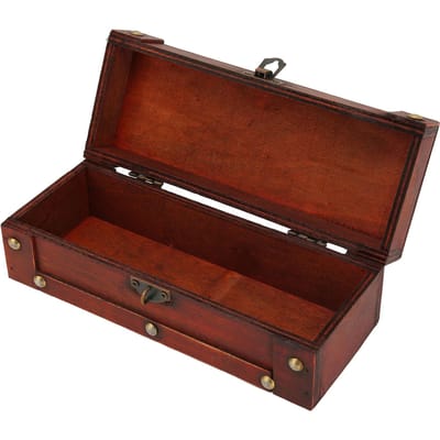 Boîte de rangement exquise pour colliers, bijoux, boîte de rangement vintage, étui en bois pour salon de beauté à domicile