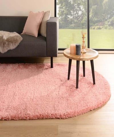 Vloerkleed ovaal hoogpolig - Cozy Shaggy roze 150x240