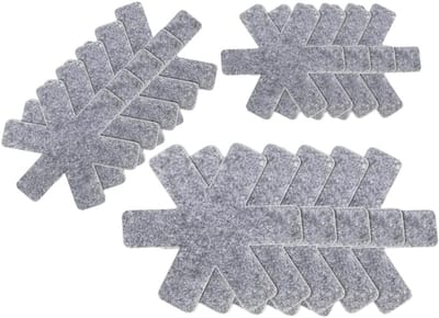 Set van 15 Beschermers voor Pannen en Potten, Stapelbare Vilt Bescherming voor Keukenaccessoires, Geschikt voor Pannen, Potten en Schalen, 38/35/26 cm